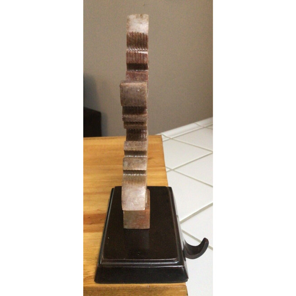 2 Christmas Snowflake Stocking Holders Hangers Faux Marble Metal Base ~851A - Picture 7 of 7